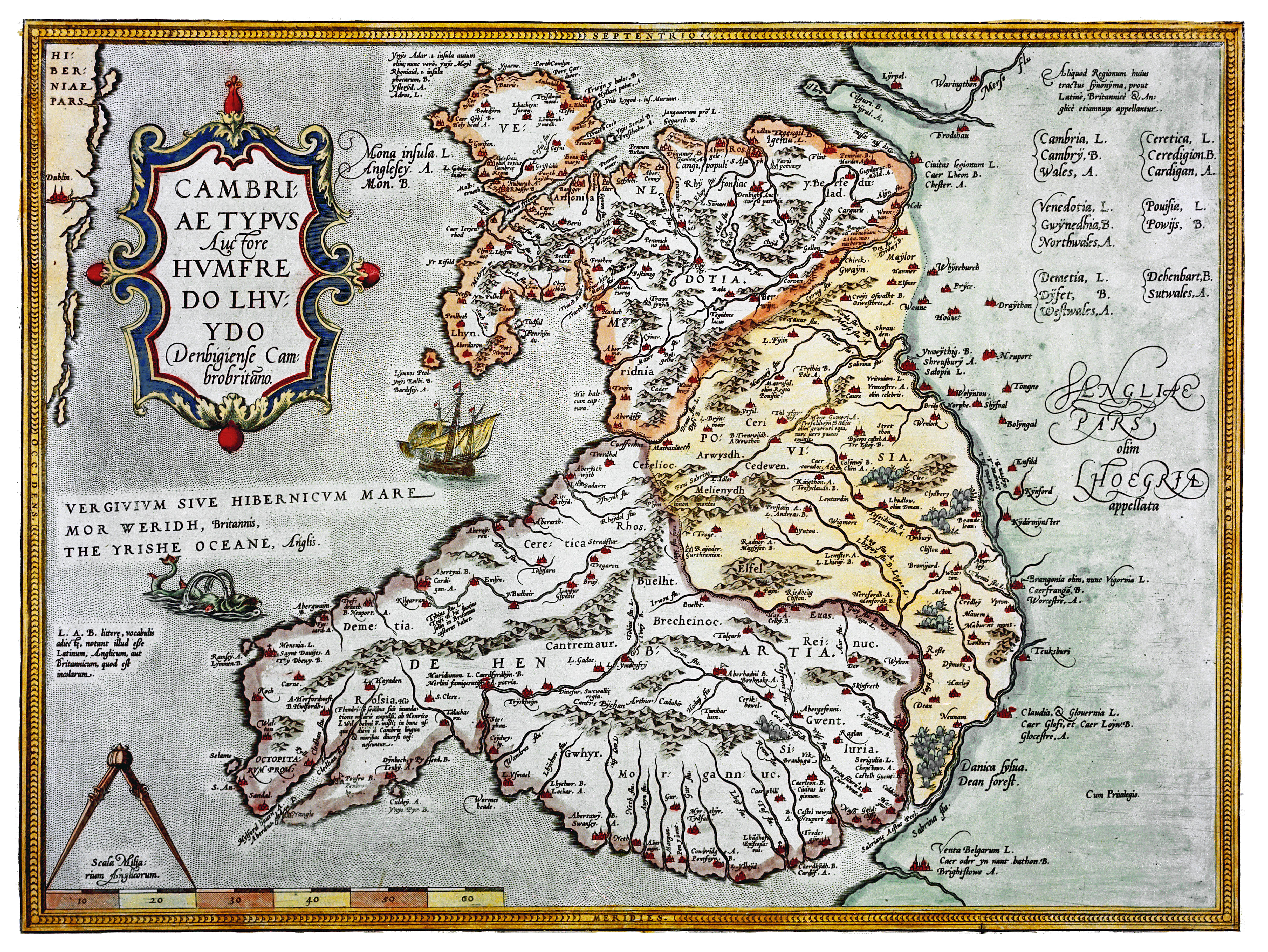 Humphrey Llwyd – Cambriae Typus, 1573