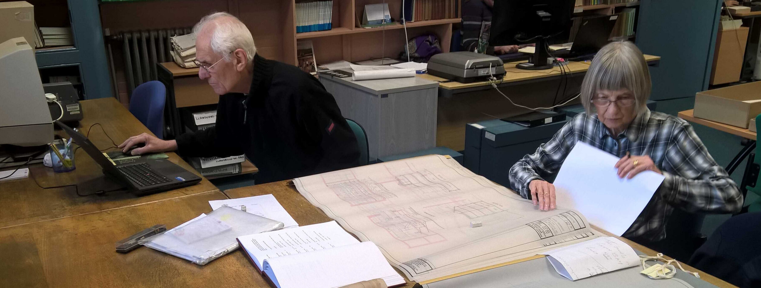 Conwy Archive Service volunteers