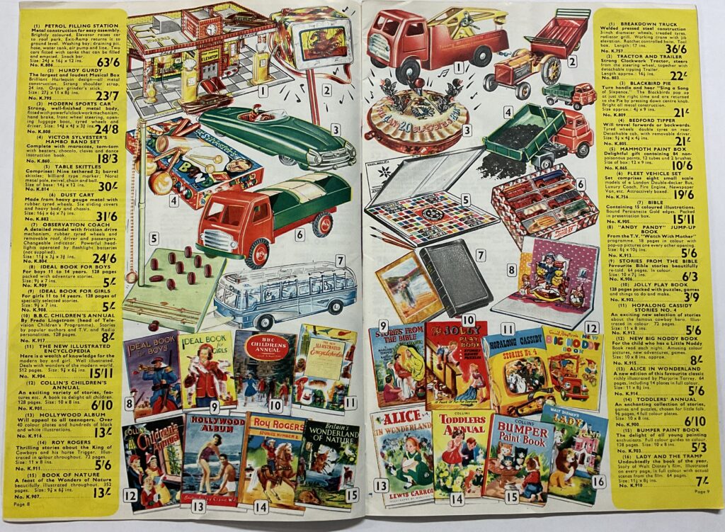 A Christmas to Remember, Catalog Nadolig Marshall a Ward (1956), eitem o Archifau Powys